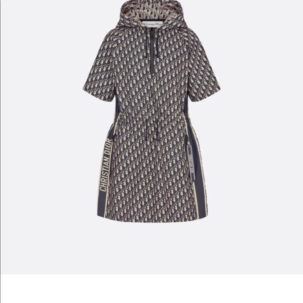 Dior short hooded dress